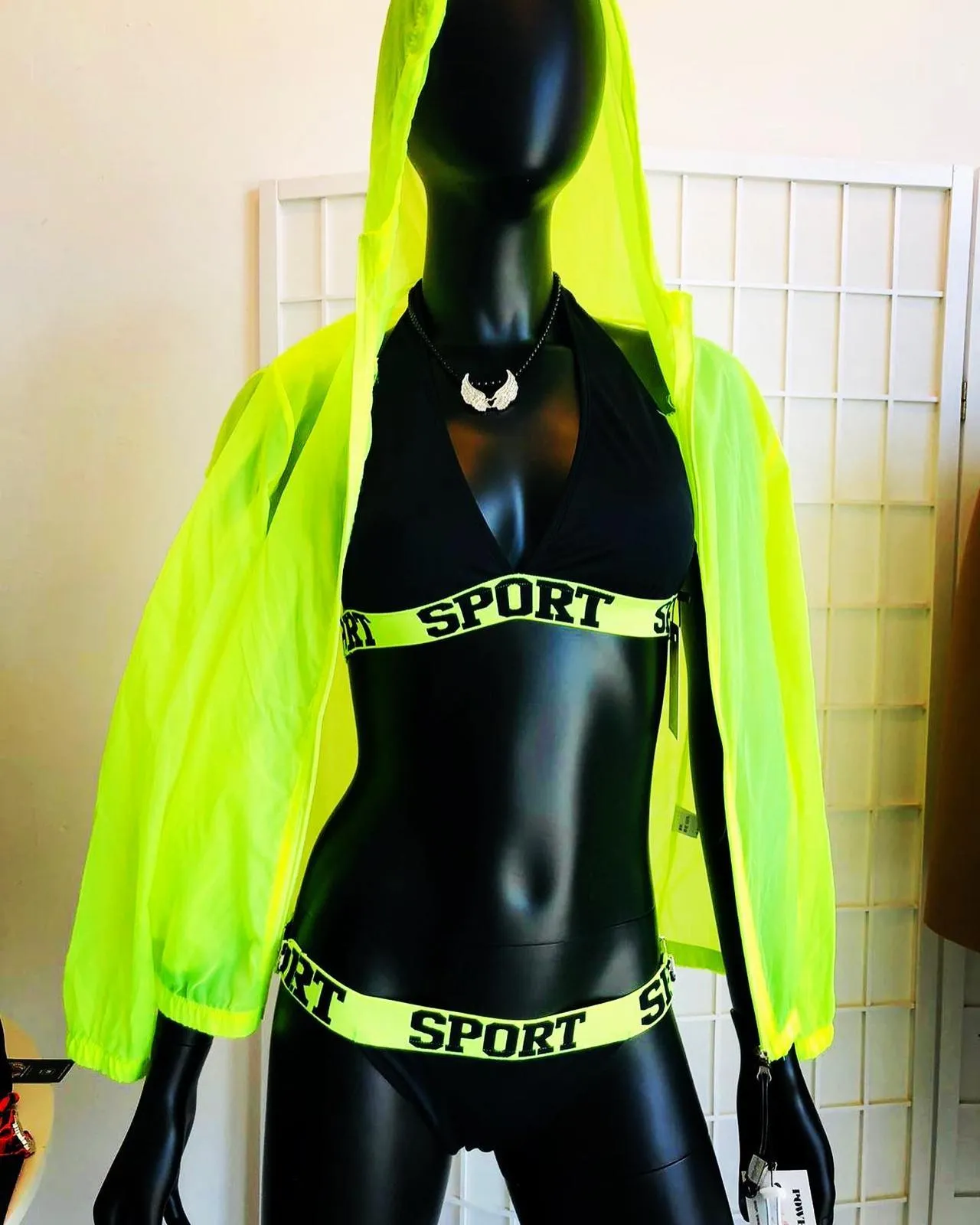 Bikini Active Elastic Collection Color Yellow - Power Wings By Jullye Giliberti