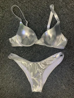 Bikini Love Collection Color Silver - Power Wings By Jullye Giliberti