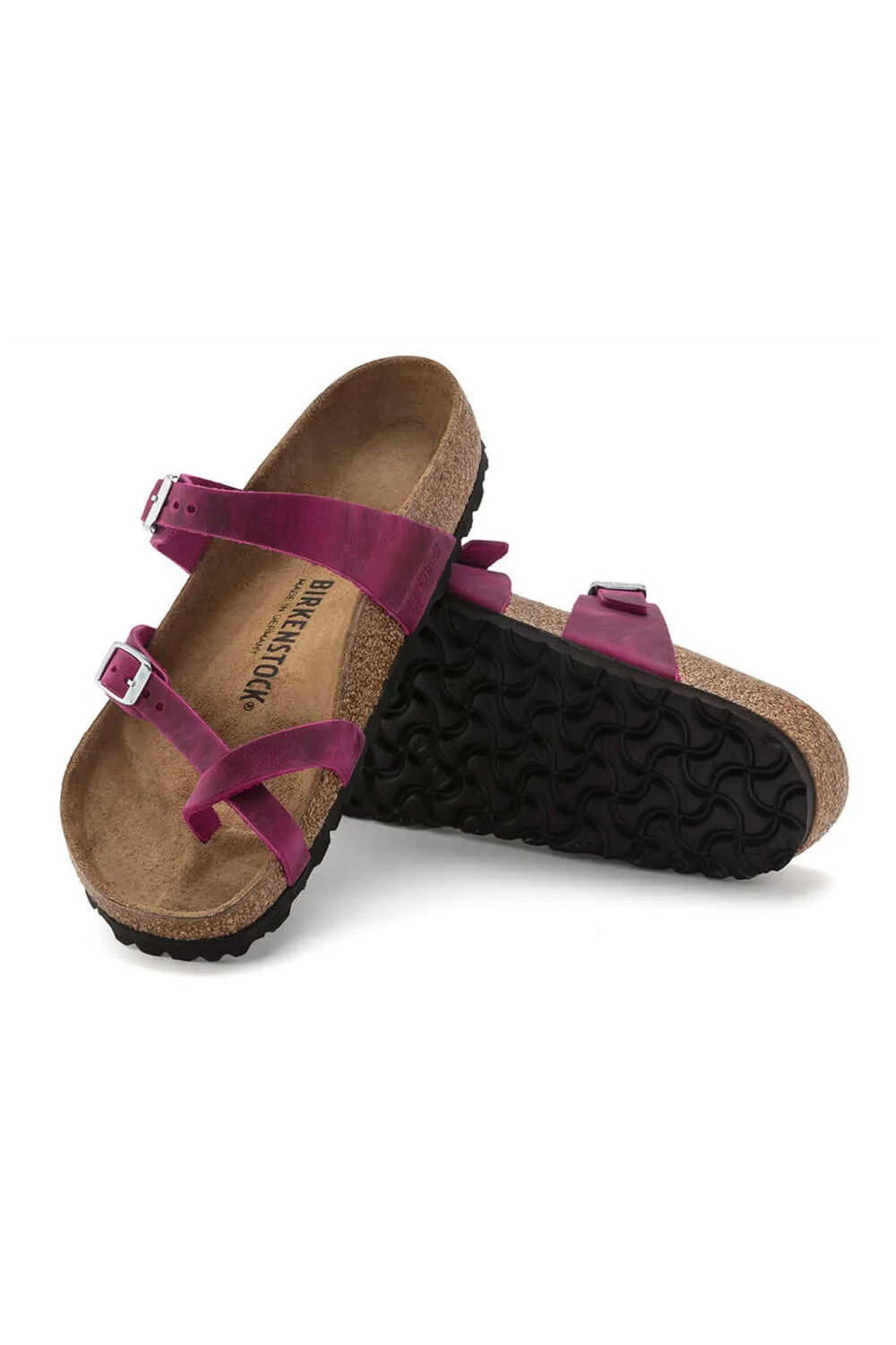 Birkenstock Mayari Oiled Leather Sandals for Women in Festive Fuchsia | 1024034