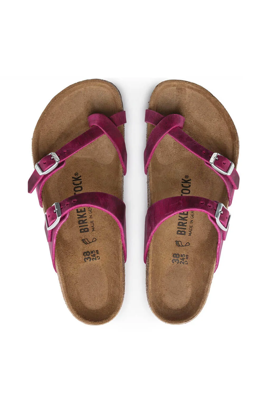 Birkenstock Mayari Oiled Leather Sandals for Women in Festive Fuchsia | 1024034