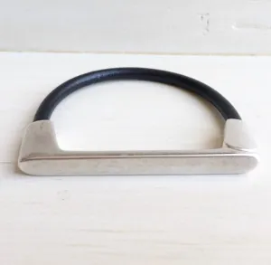 Black & Silver - Straight Bar - Magnetic Cuff - WHSL