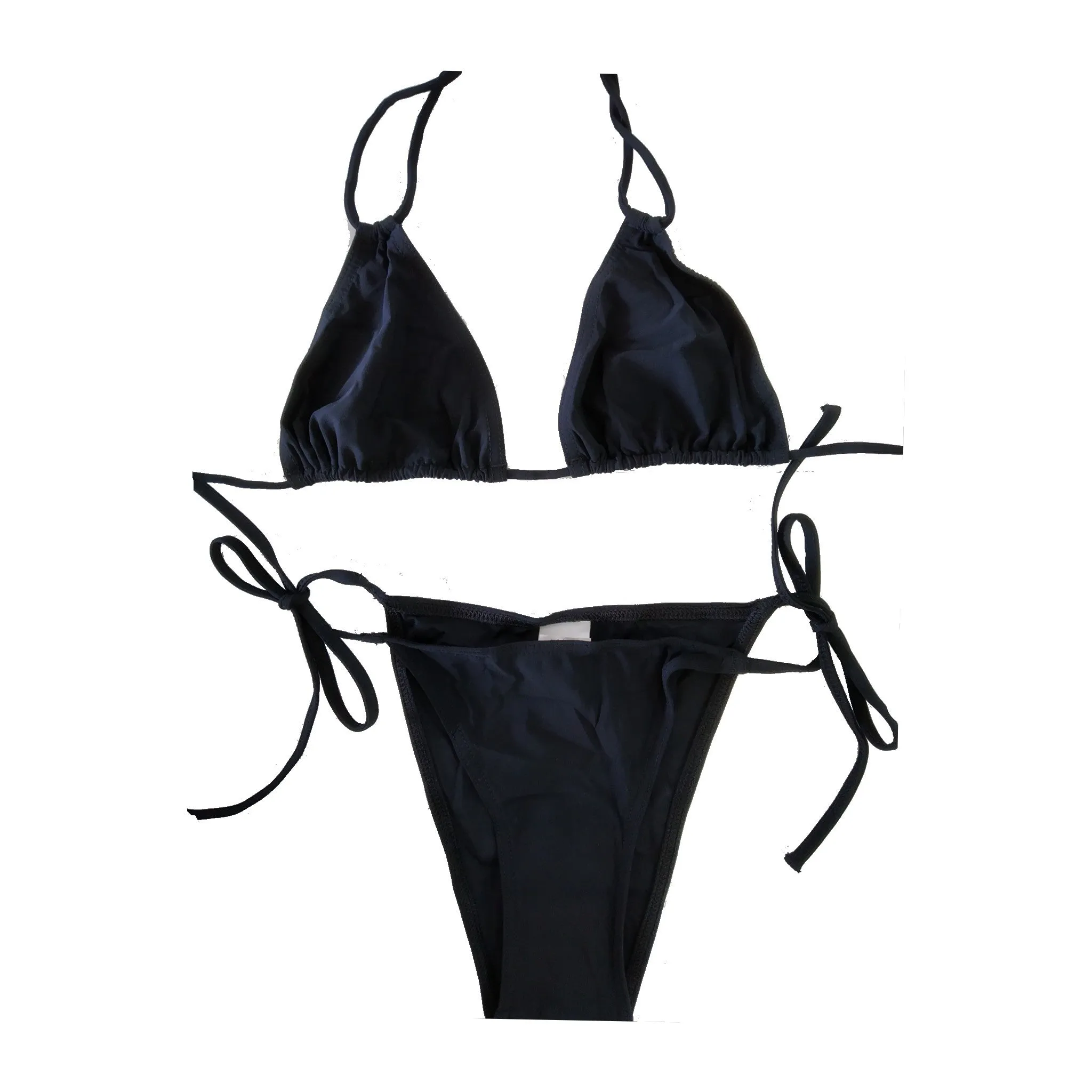 Black Bikini Triangle Set