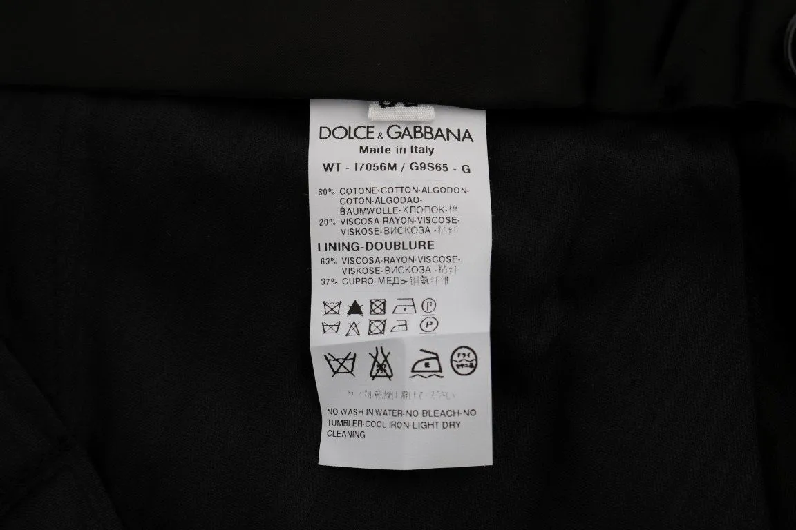 Black Cotton Rayon Dress Formal Pants