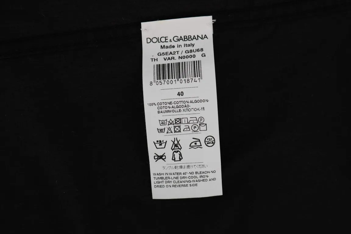 Black Formal Slim Fit Cotton Shirt