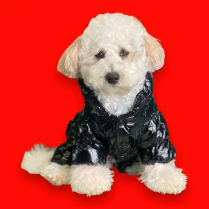 Black Four-legged Winter Padded Puffer Jacket