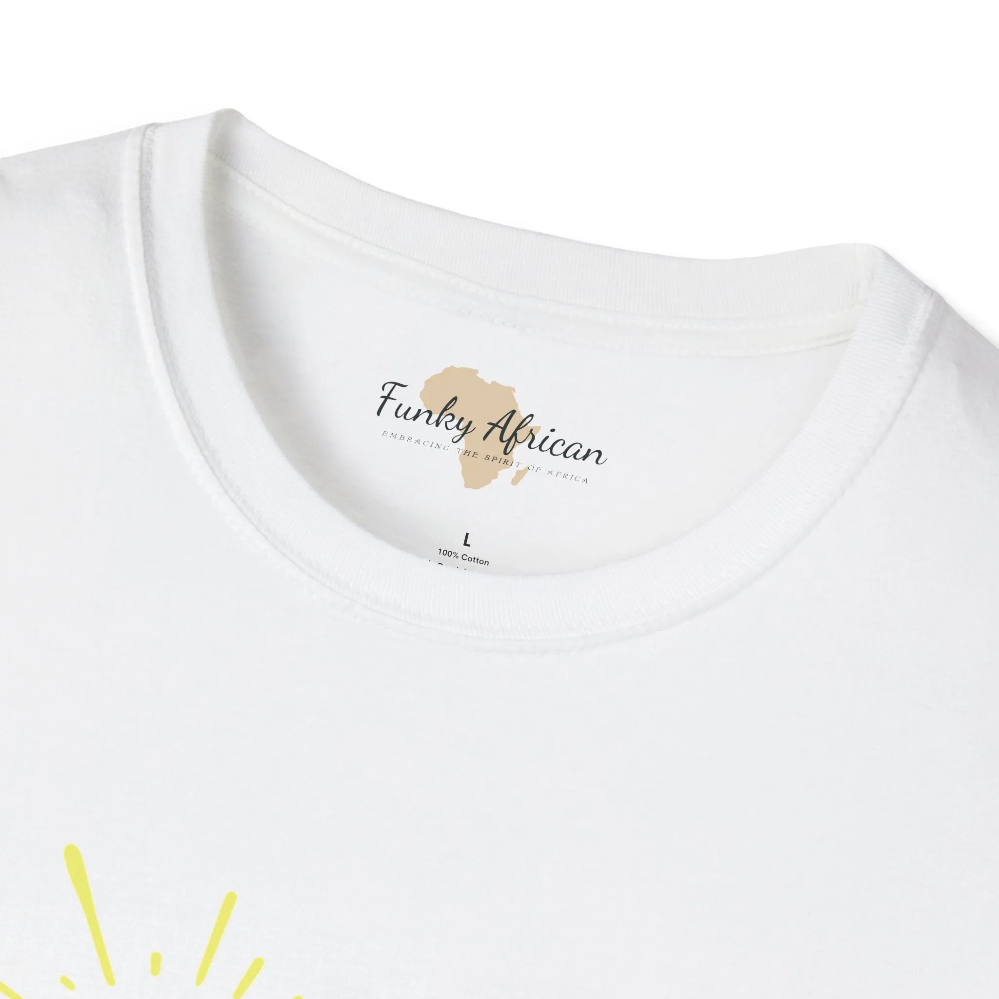 Black is beautiful unisex softstyle tee
