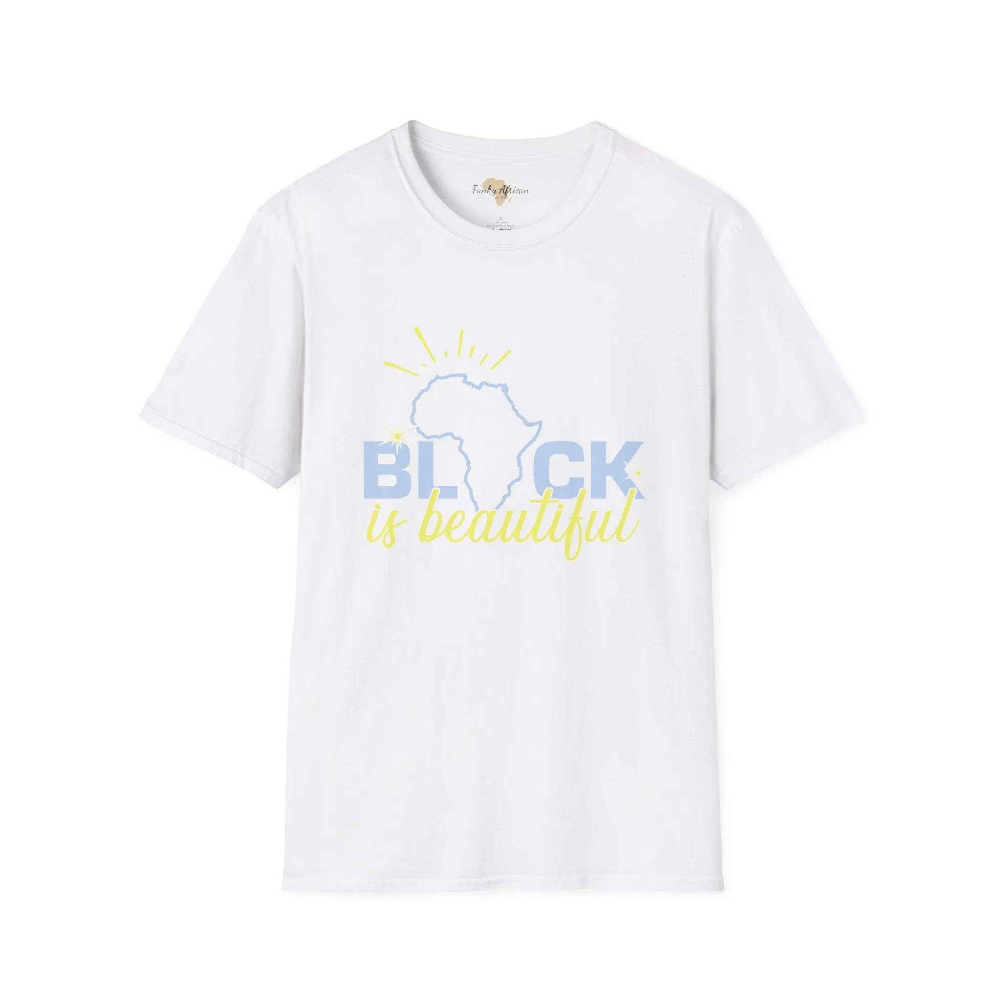 Black is beautiful unisex softstyle tee