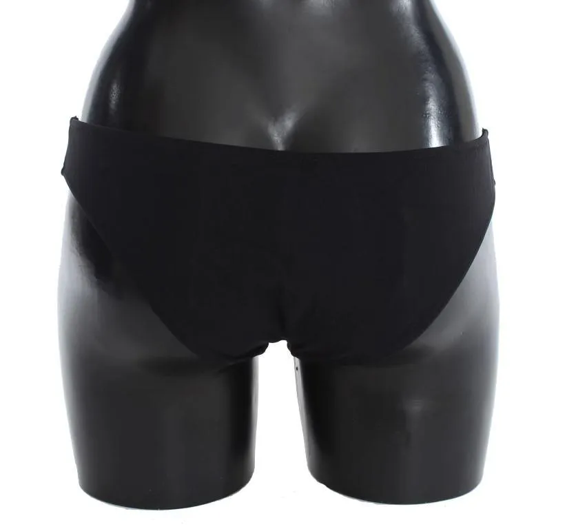 Black Stretch Bikini Bottom Swimwear Beachwear