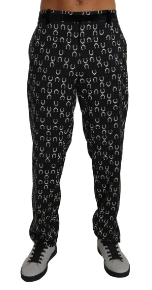 Black Wool SICILIAN WESTERN Trousers