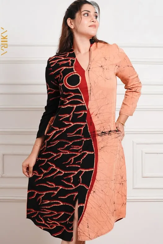 Blazing Star Batik Dress | Kaftan, Bohemian Dress, Floral Dress, Boho Maxi Dress