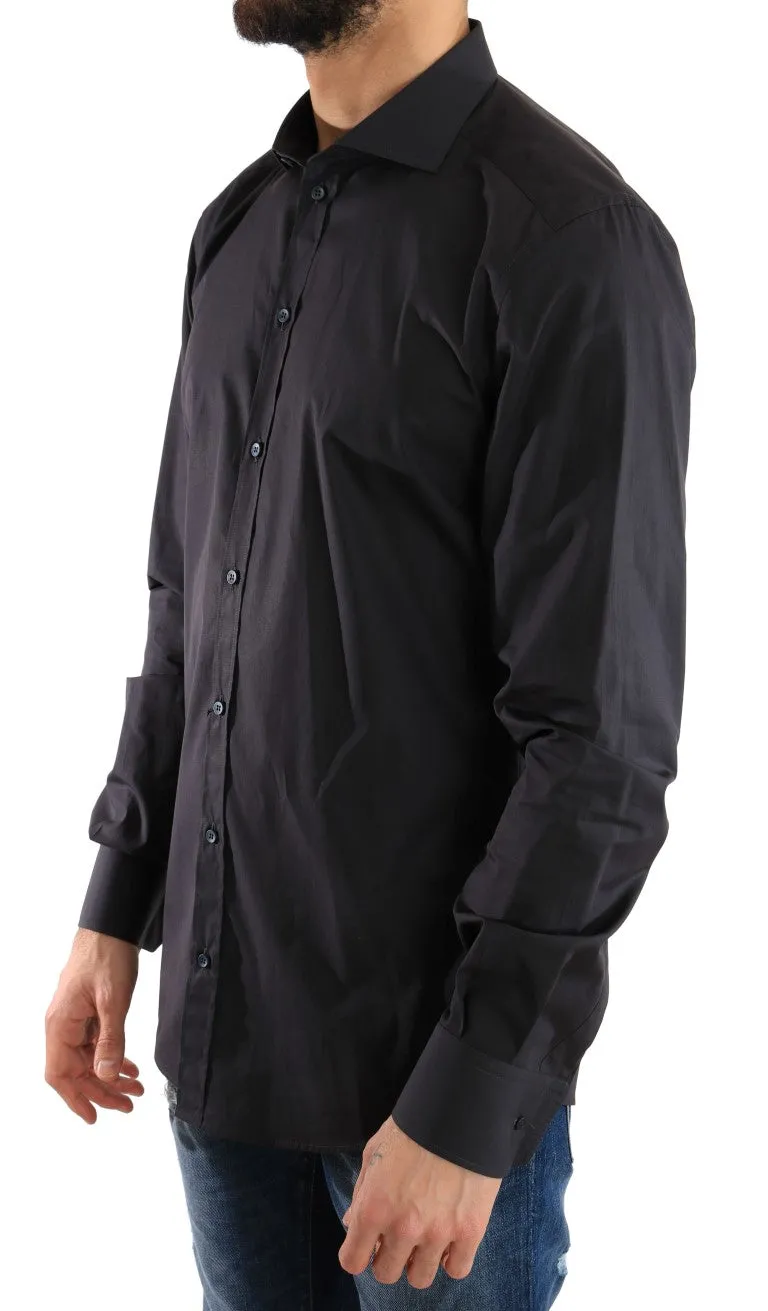 Blue Formal Slim Fit Cotton Shirt