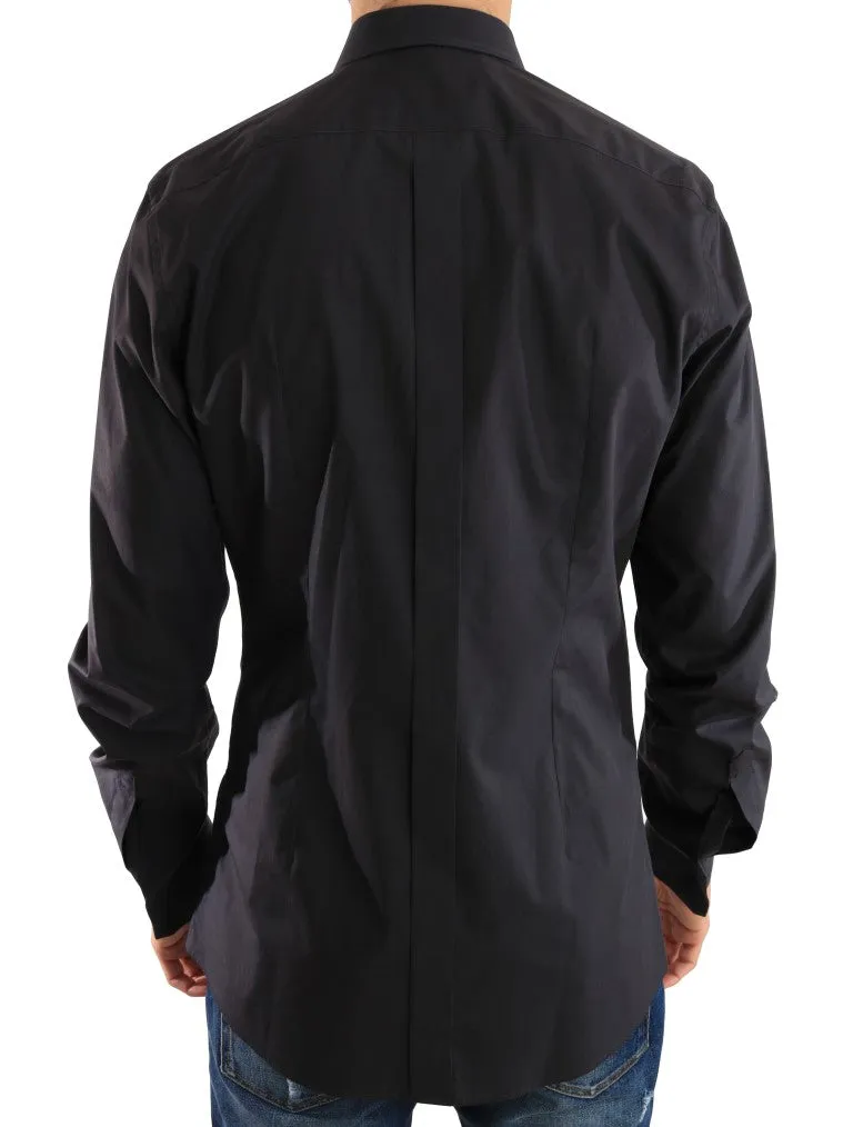 Blue Formal Slim Fit Cotton Shirt