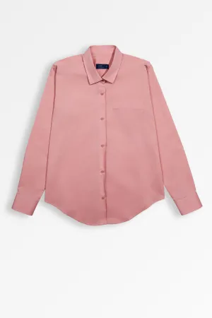 Blush Pink Ladies Formal Shirt | Leaf Clothing