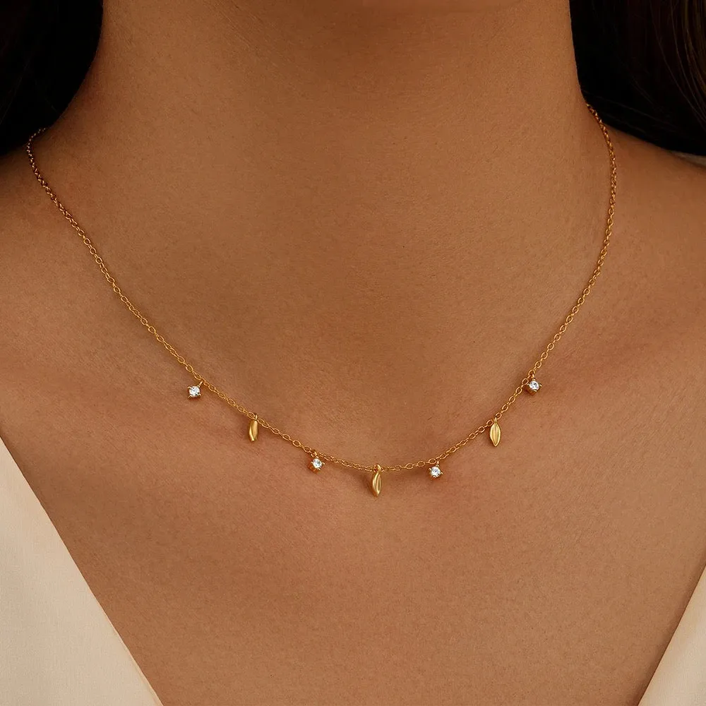 Boho & Mala 18k Gold Plated Pendant Necklace