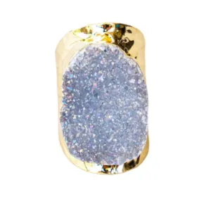 Boho & Mala Grand Cluster Gold Ring R1079