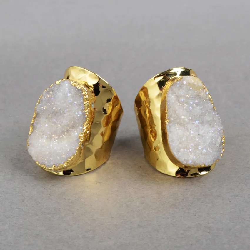 Boho & Mala Grand Cluster Gold Ring R1079