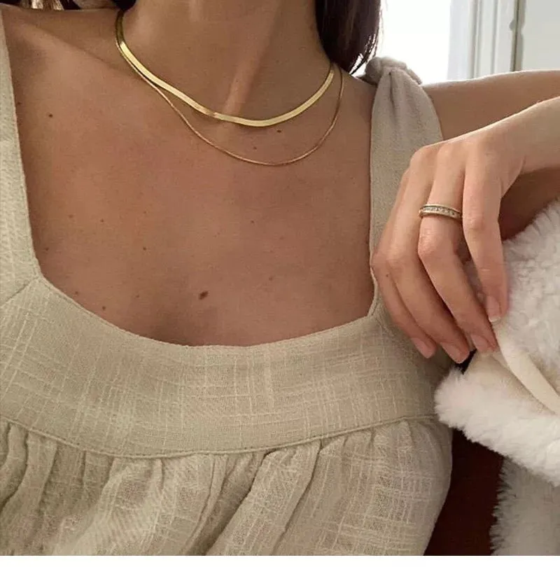Boho & Mala Snake Stainless Steel Necklace