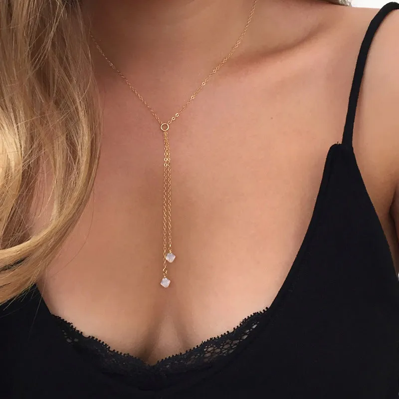 Boho Crystal Choker Necklace