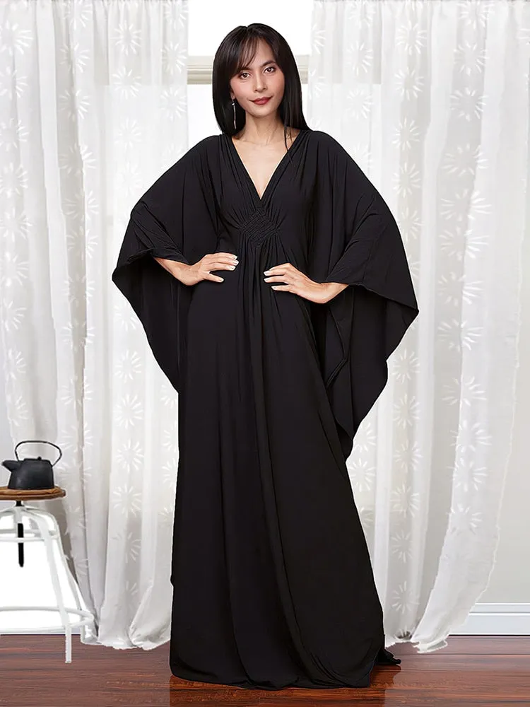 Boho Maxi Beach Robe with Vibrant Print