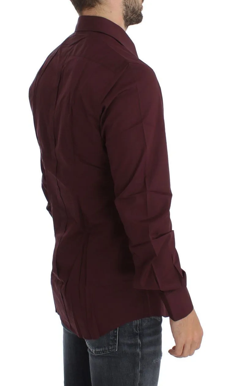 Bordeaux GOLD Slim Fit Formal Dress Shirt