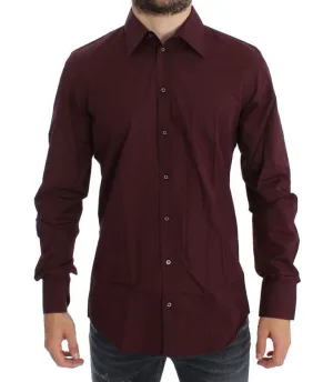Bordeaux GOLD Slim Fit Formal Dress Shirt