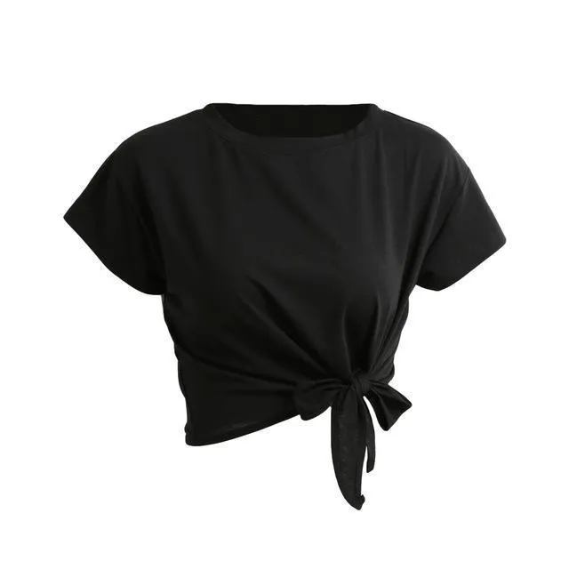 Bow Tie Crop T-Shirt