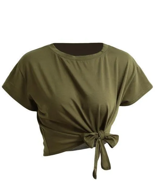 Bow Tie Crop T-Shirt