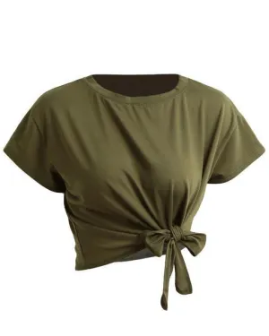 Bow Tie Crop T-Shirt