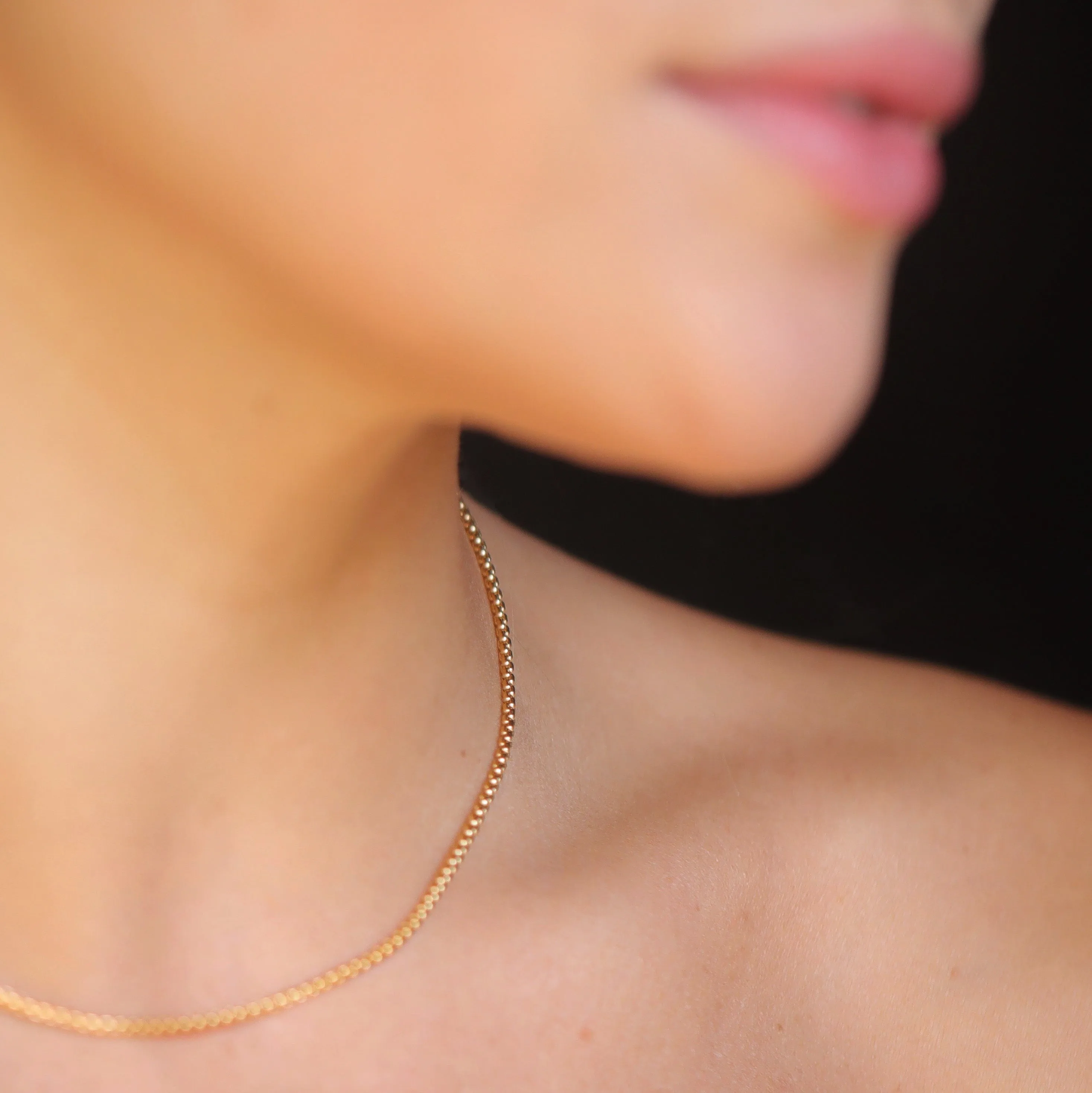 Box Chain Choker - 14K Gold Filled