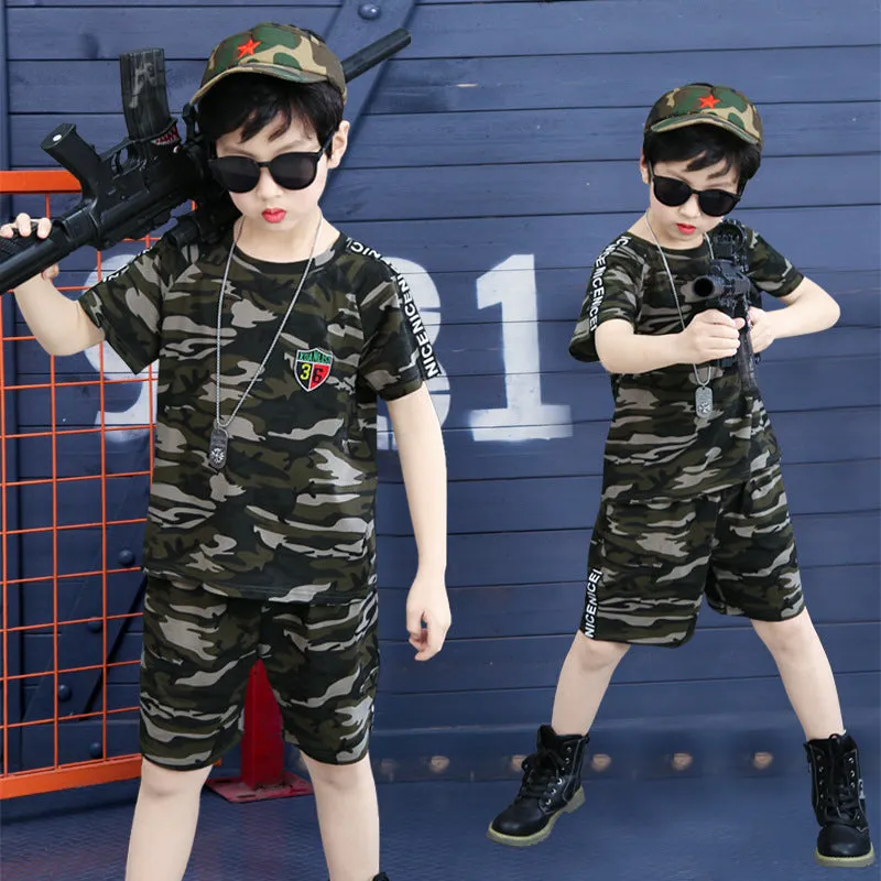 Boys' Camouflage Summer Clothing
