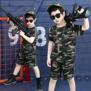 Boys' Camouflage Summer Clothing