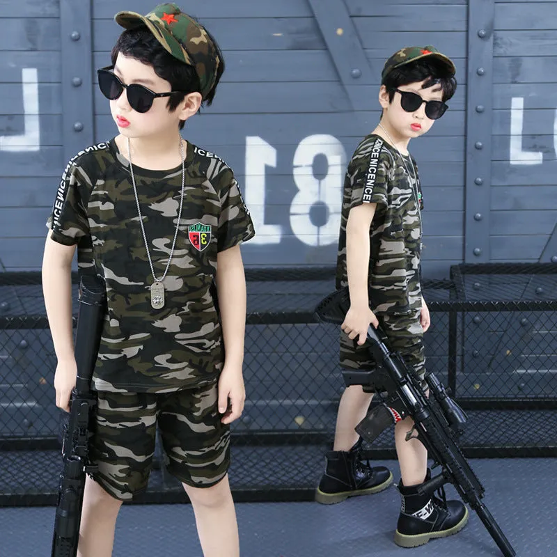 Boys' Camouflage Summer Clothing