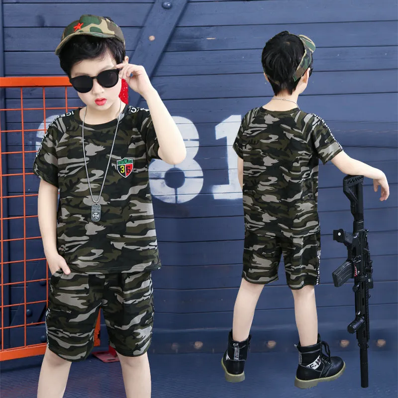 Boys' Camouflage Summer Clothing