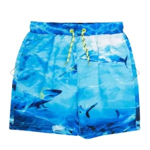 Boys Ex Chainstore mesh lined shark swim shorts (style 1726) Wholesale Pack of 12