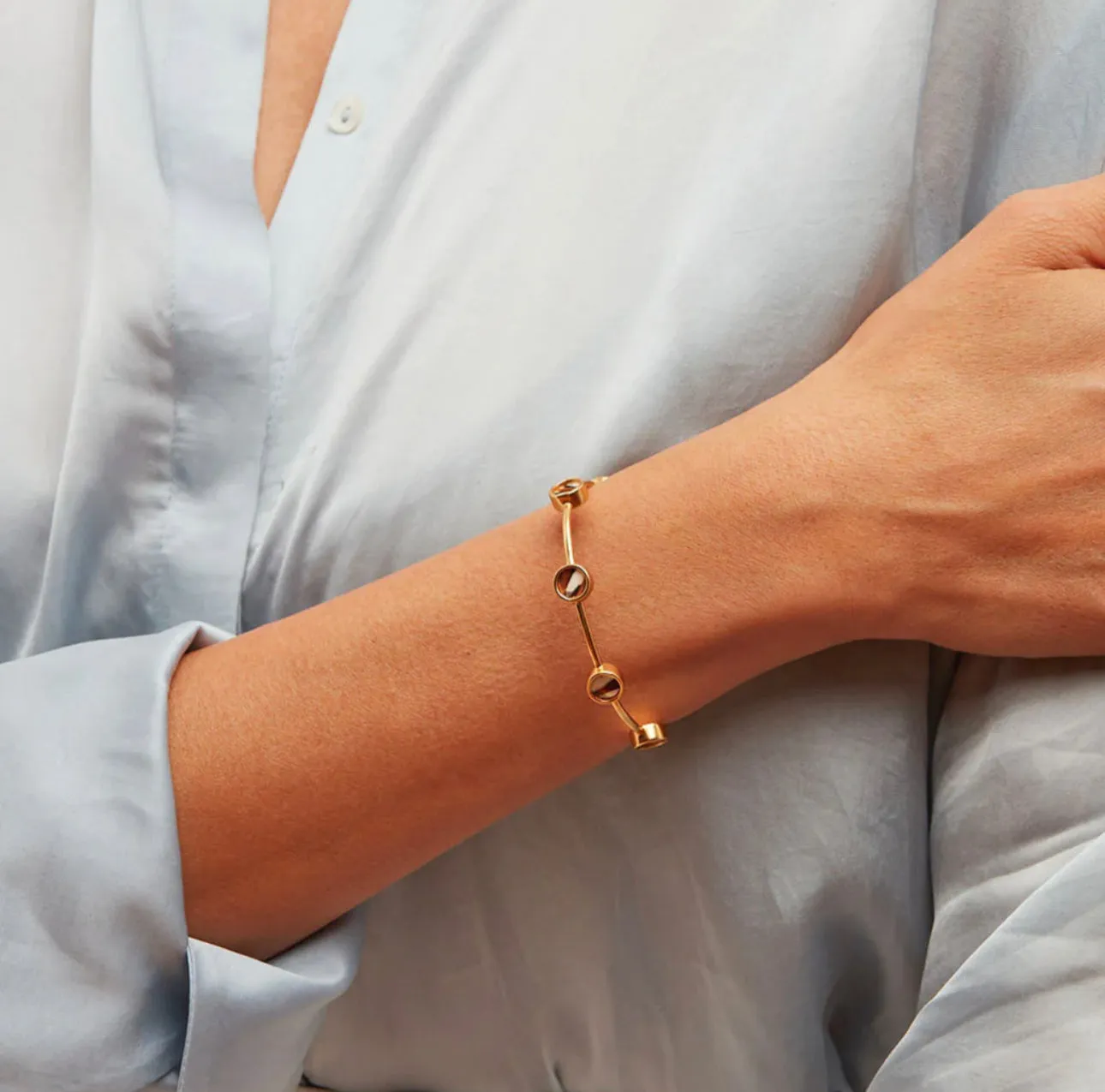 Brackish - Oncidium Multi-Bezel Cuff