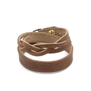 Braided TWIST Cuff – Tan