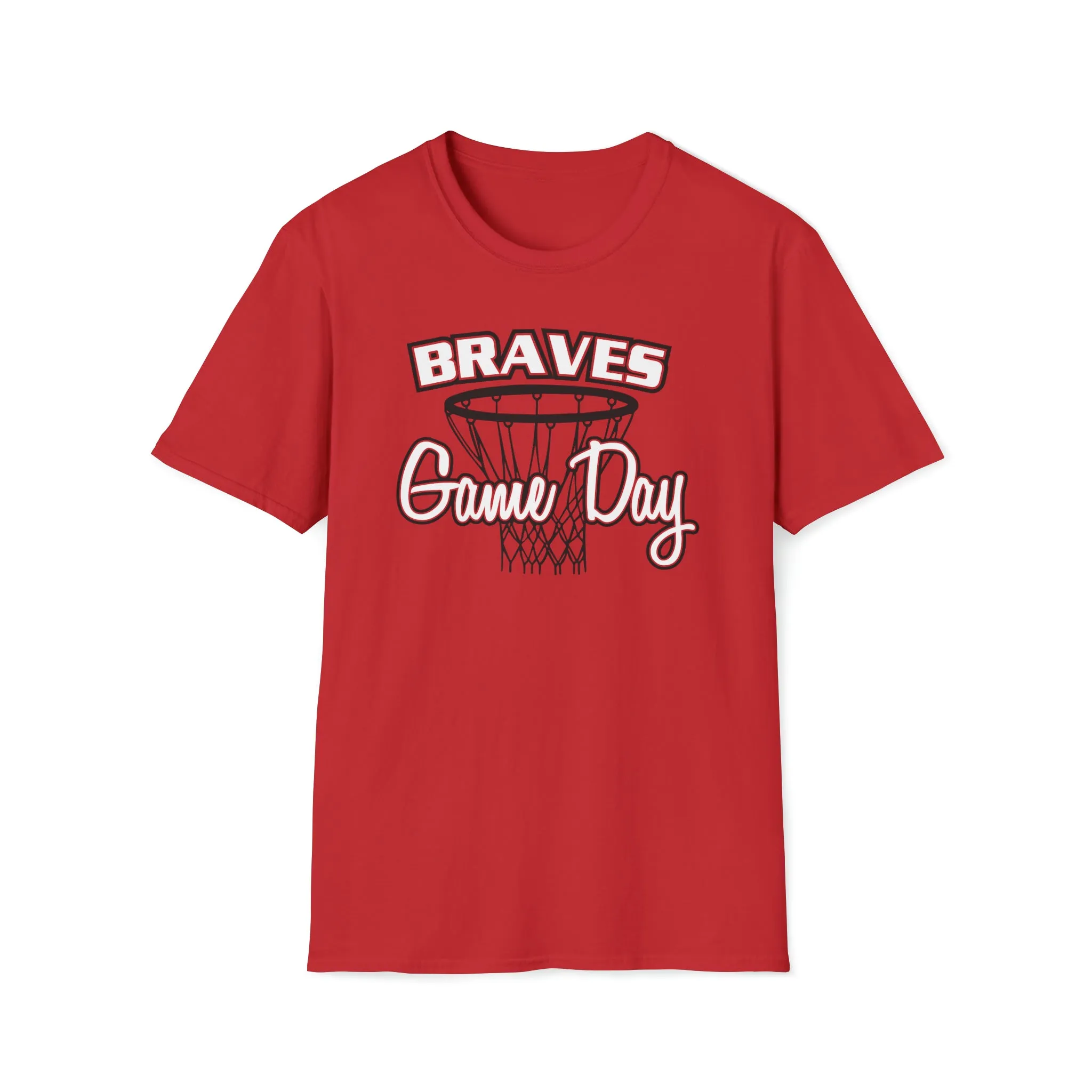 Braves Basketball Game Day Unisex Softstyle T-Shirt