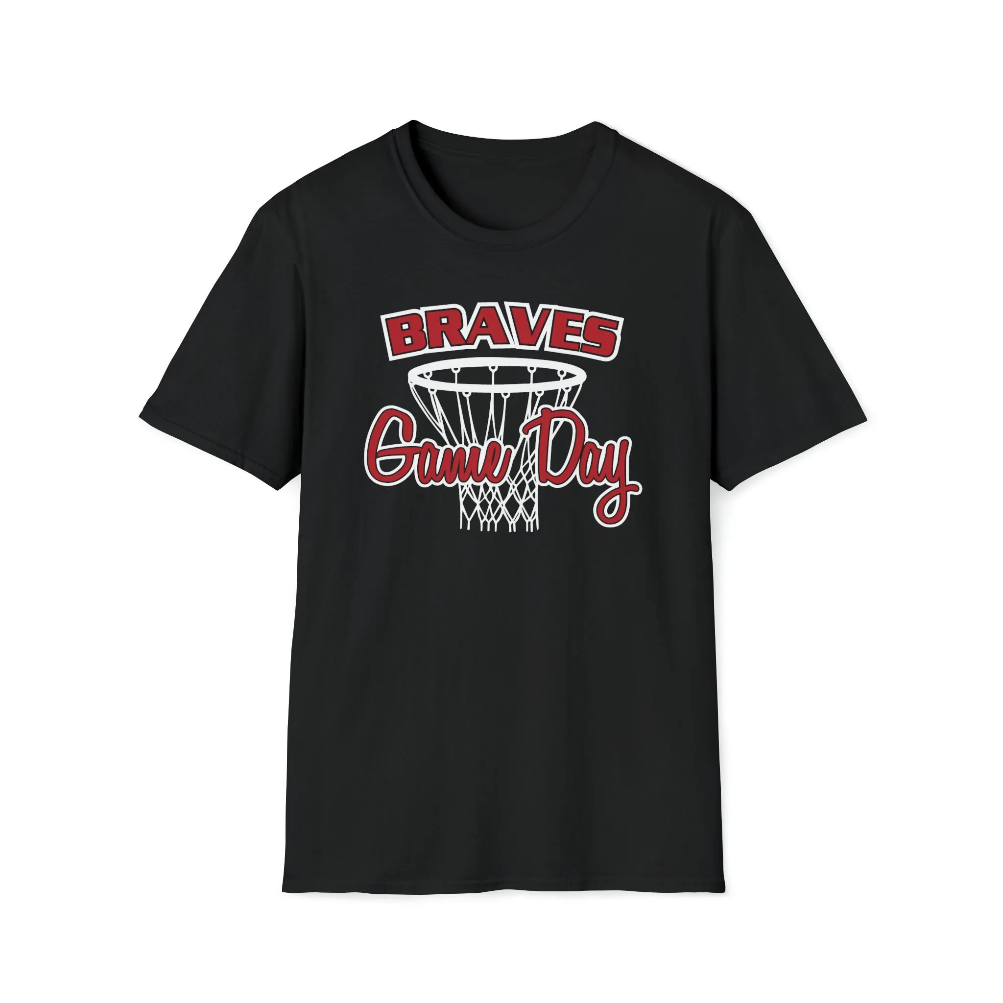 Braves Basketball Game Day Unisex Softstyle T-Shirt