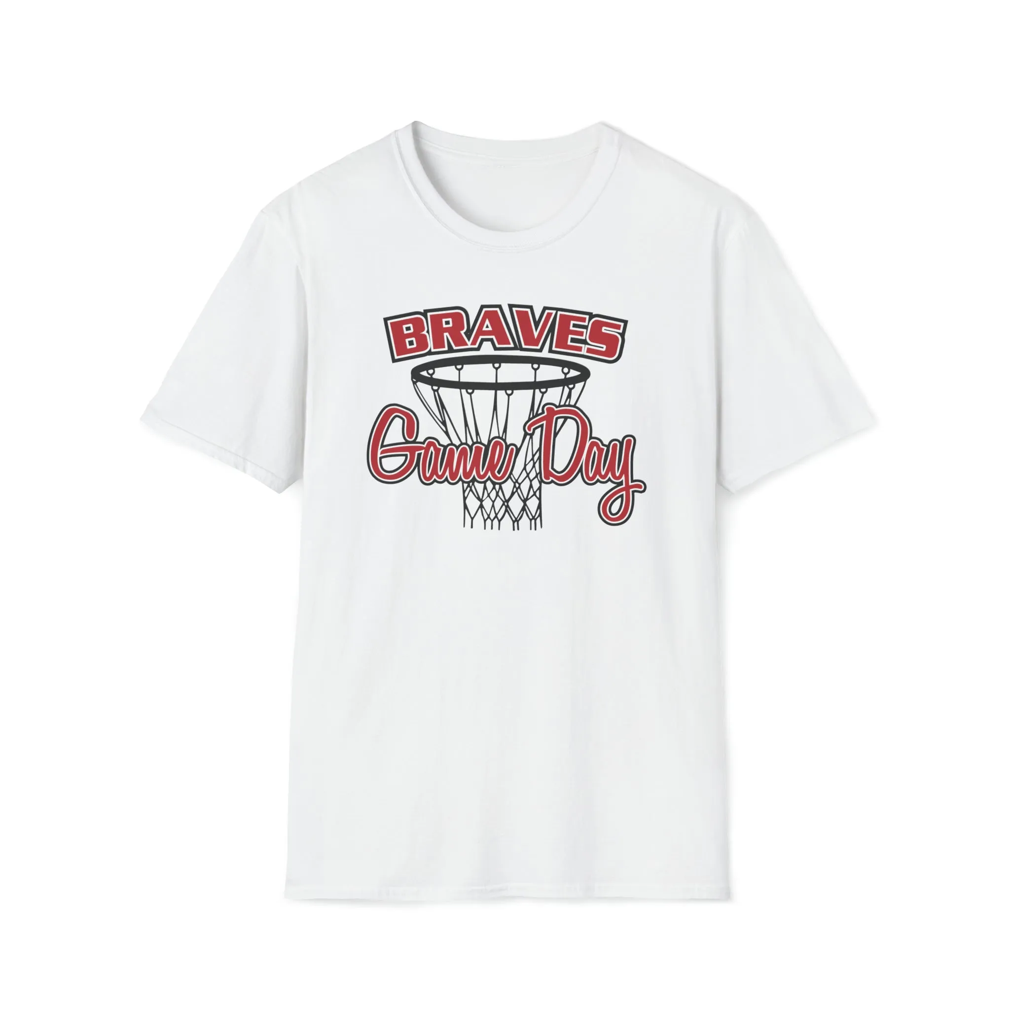 Braves Basketball Game Day Unisex Softstyle T-Shirt