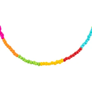 Bright Multi Color Bead Necklace