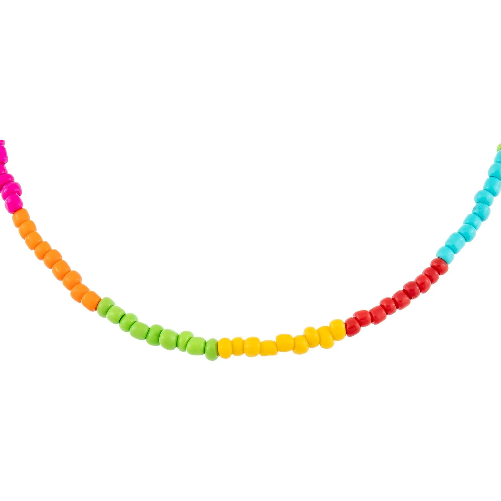 Bright Multi Color Bead Necklace