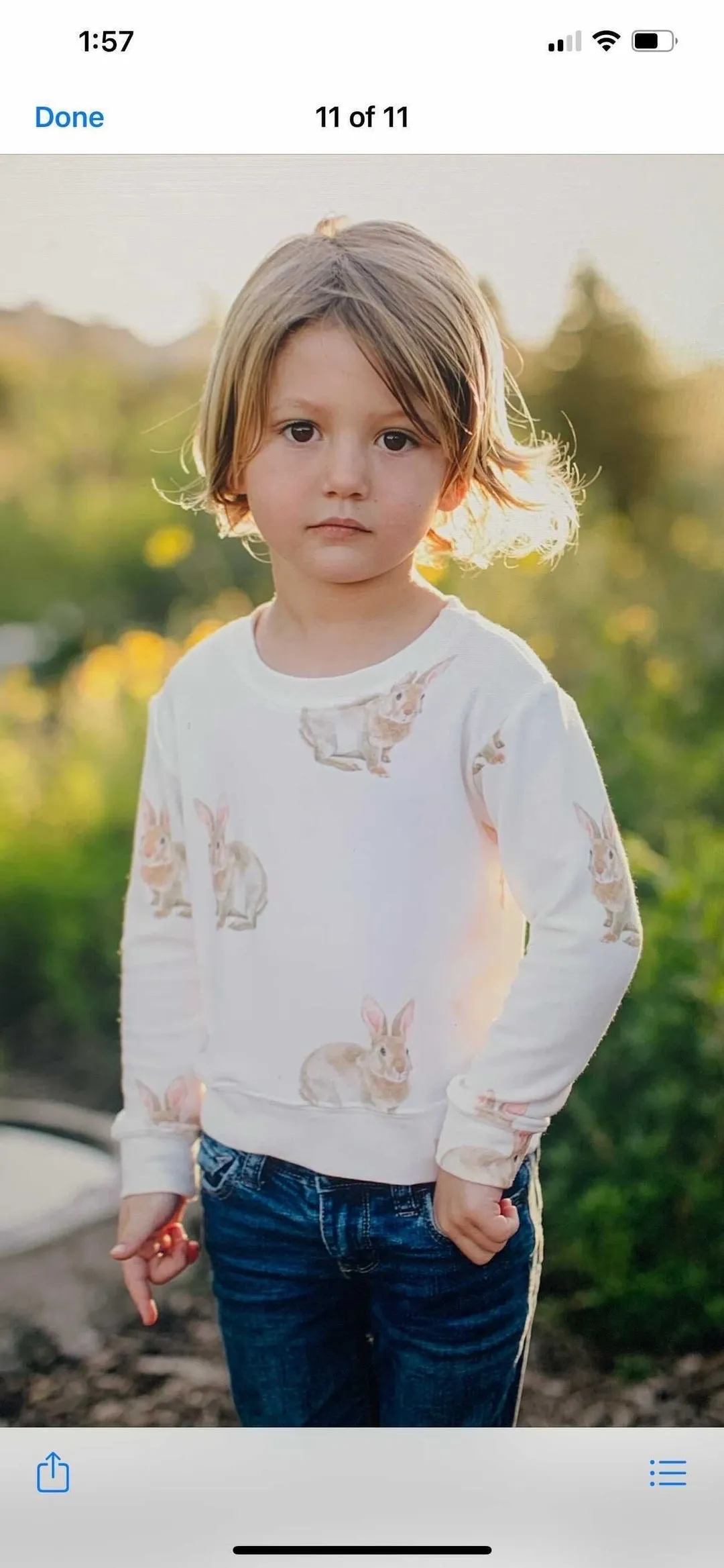 Brokedown Clothing Kid's Bunny Sweatshirt