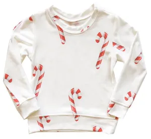 Brokedown Clothing Kid's Candy Cane Sweatshirt