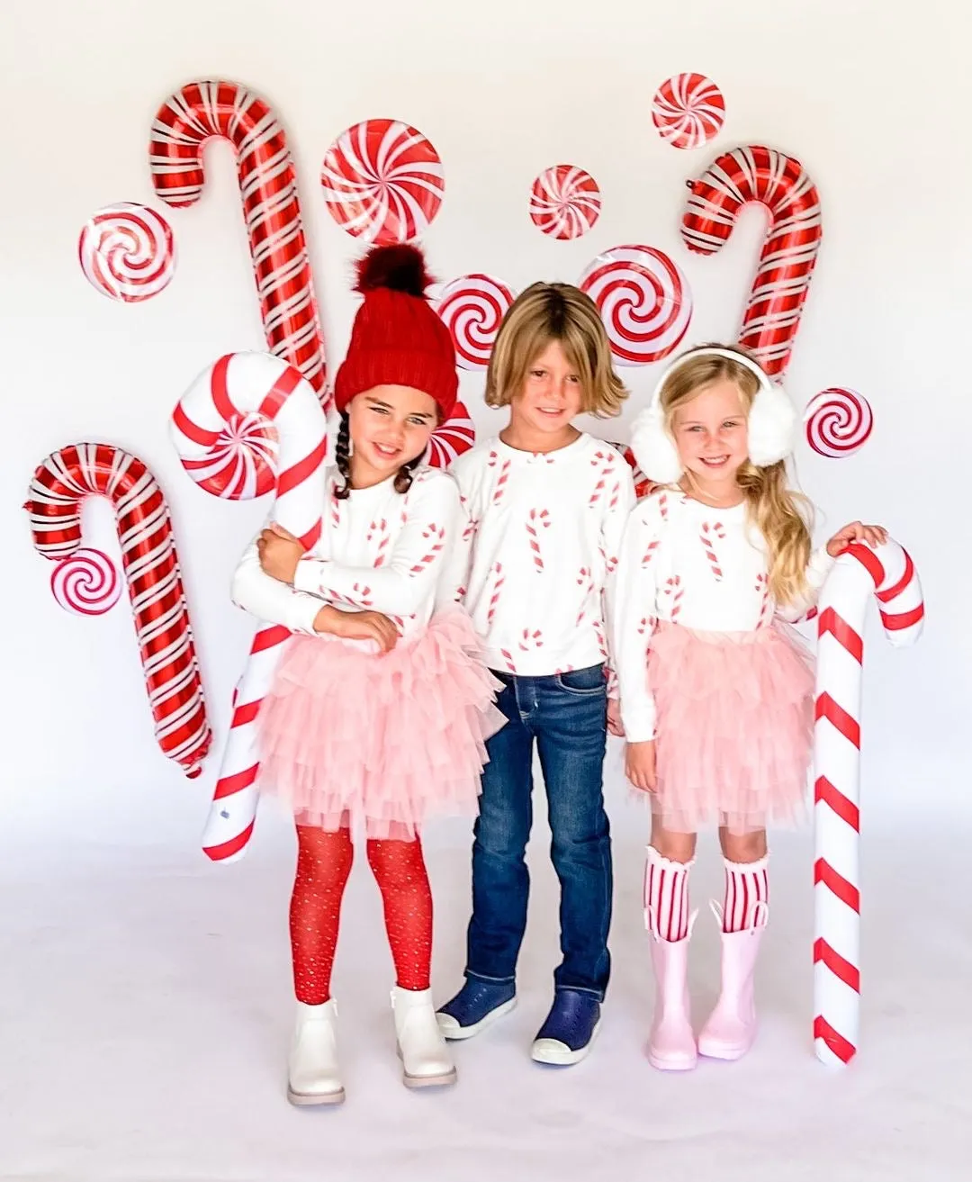 Brokedown Clothing Kid's Candy Cane Sweatshirt