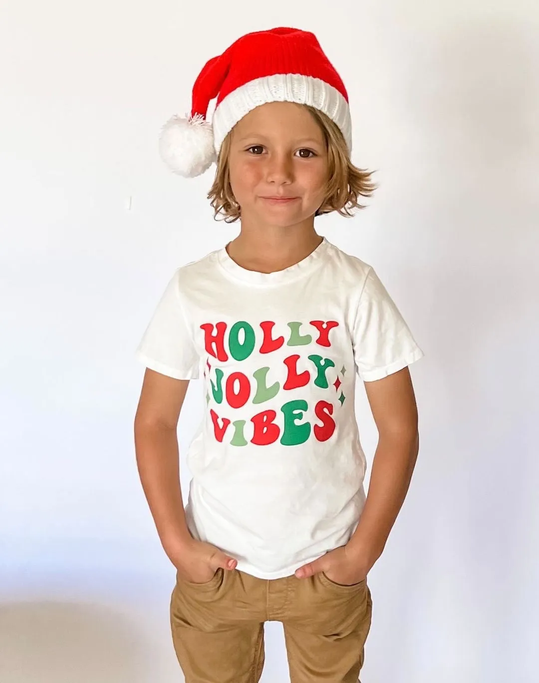 Brokedown Clothing Kid's Holly Jolly Vibes Tee