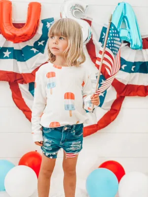 Brokedown Clothing Kid's Patriotic Popsicle Sweatshirt