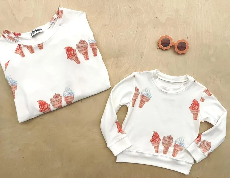 Brokedown Clothing Women's Ice Cream Cones Sweatshirt