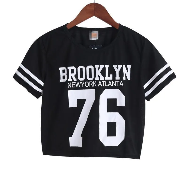 'BROOKLYN 76' Crop T-Shirt
