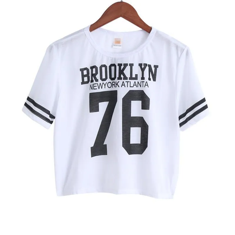 'BROOKLYN 76' Crop T-Shirt