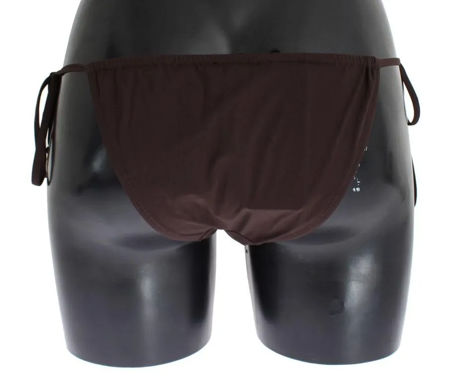 Brown Coin Bikini Bottom Swimwear Beachwear